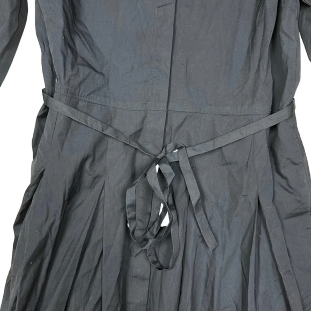 NWT Madewell‎ Navy Blue Tie-Waist Midi Shirtdress 10 Classic Preppy Minimalist - Picture 5 of 10